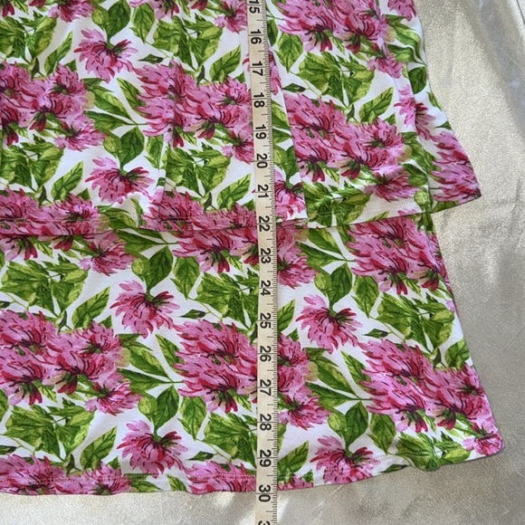 Agnes & Dora Tiered Tunic Breezy Floral Mini Dress Sleeveless Sz M - Picture 13 of 14